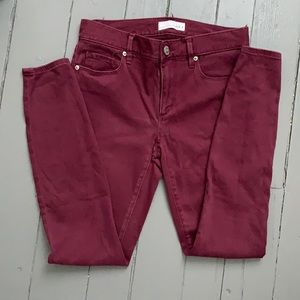 Loft leggings maroon size 2